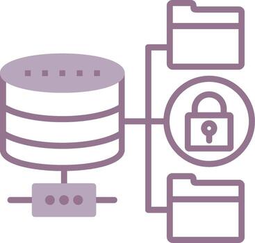 Data Security Tech Shape Element vector