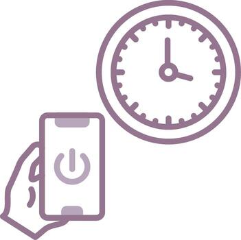 hora pulcro diseño módulo vector