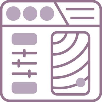 Color Selection Shadowed Web Token vector