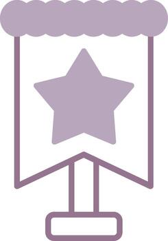 Flag Pole Iconic Web Pattern vector