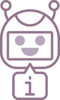 robot sencillo bosquejo formar vector