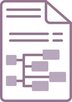 Hierarchical Light Line Mark vector