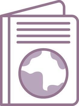 Guide Book Bold Frame Token vector