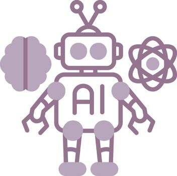 Robot Smart Frame Piece vector