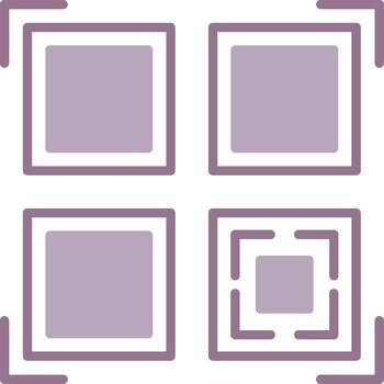 Qr Code Scan Stylish App Object vector