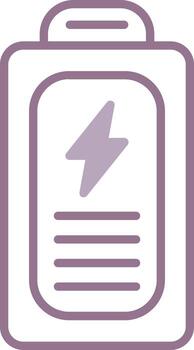 Battery Futuristic Grid Block vector