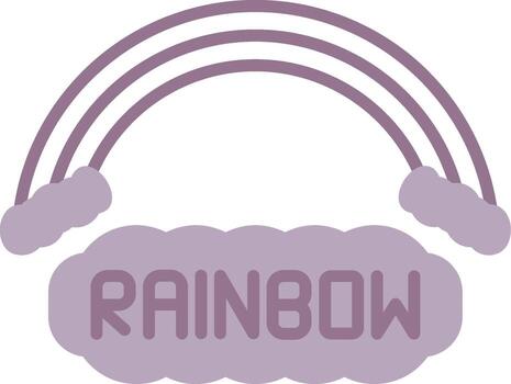 Rainbow Elegant UX Element vector