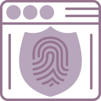 Web Security Intuitive Grid Symbol vector