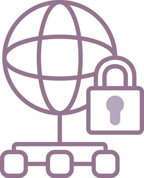 Private Network Creative Digital Object vector