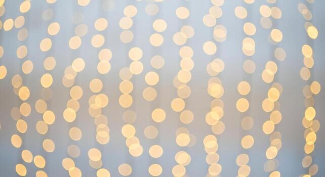 Soft focus golden bokeh lights create an abstract background pattern Yellow photo