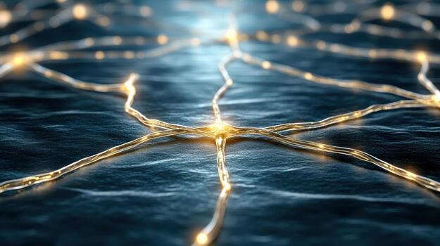 brillante neurona red simboliza conocimiento y conexión, exhibiendo intrincado detalles foto