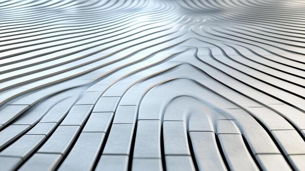 Smooth surface with flowing lines creates dynamic visual effect, showcasing modern design photo