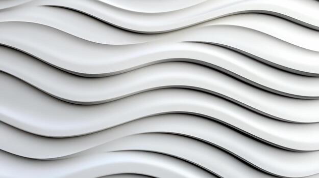 Smooth wave pattern design in monochrome tones creates modern aesthetic photo