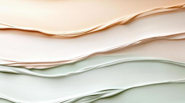 Soft paint strokes blend harmoniously in gentle hues, creating calming visual experience photo