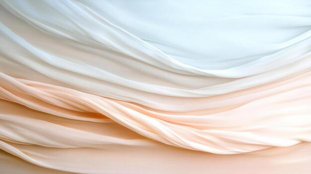 Soft fabric layers create gentle, flowing texture pastel colors, evoking calmness and elegance photo