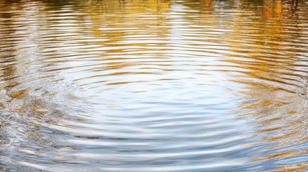 A circular rippling pattern in the water photo