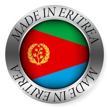 Eritrean flag emblem design vector