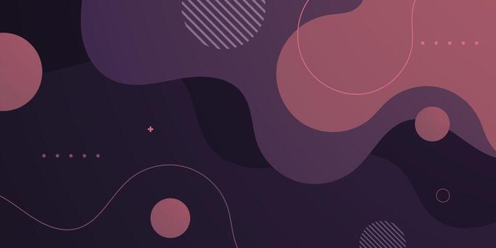 Fluid wave abstract background with dark color background. Simple and elegant banner background. Trendy geometric pattern design. vector