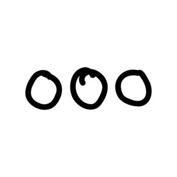 Hand-Drawn Ellipsis Icon for More Options or Loading vector