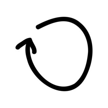 circular flecha icono para recarga o refrescante contenido vector