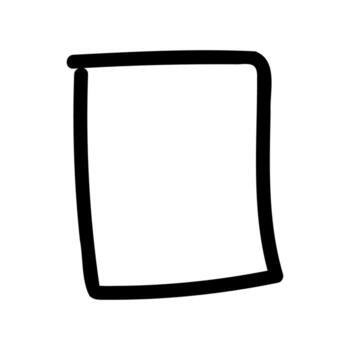 Simple black icon with a theme square stop button vector