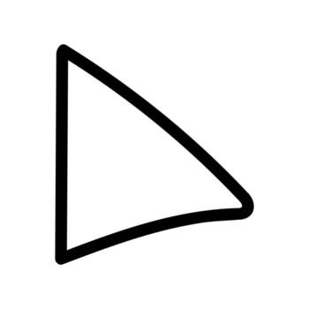 Simple black icon with a theme play button vector