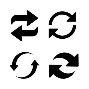Refresh symbol. Reload icon. Suitable for UI UX icon element. vector