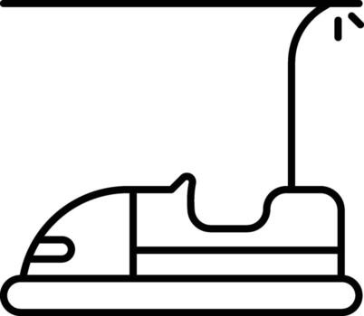 carousel, car icon. Simple thin line, outline of Amusement icons for UI and UX, website or mobile application on white background vector