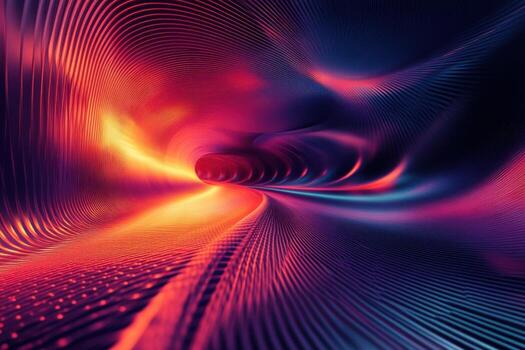 Abstract background with a bright red and orange light photo