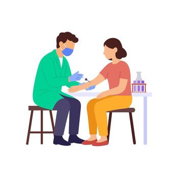 Sampling, Collecting samples for lab testing vector