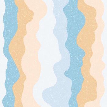 bebé Moda ondulado sin costura modelo. curva líneas texturizado antecedentes. marina olas fluido infantil textil impresión. irregular sin costura ornamento. moderno impresión para tela, textiles, envase papel. vector