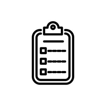 Clipboard with Checklist Tasks Icon vector