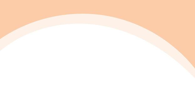 Abstract header template with soft orange wave and transparent background flat illustration vector