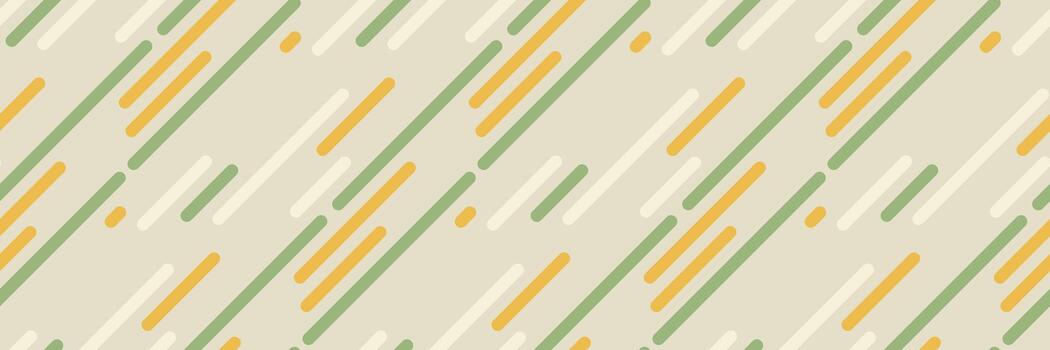 Abstract diagonal lines pattern in muted green, yellow, and cream. Modern, minimalist design ideal for website backgrounds, textiles, or packaging. vector