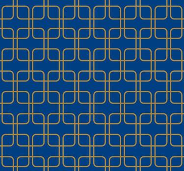 oro color de cuadrado geométrico modelo en Armada azul antecedentes. vector