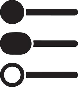 Simple Minimalist Black and White Toggle Switch Icon Set Three OnOff Buttons for User Interface Design vector