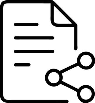 A document with a folder icon on it vector