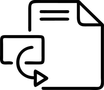 A file icon with a paper document vector