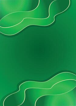 Green gradient background with geometry shape and texture backdrop for slide vector