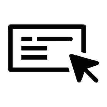 virtual document with cursor vector