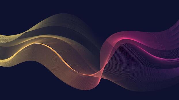 moderno resumen degradado ola antecedentes con fluido vistoso líneas en oscuro superficie, Perfecto para digital arte, creativo diseños, web plantillas y presentaciones vector