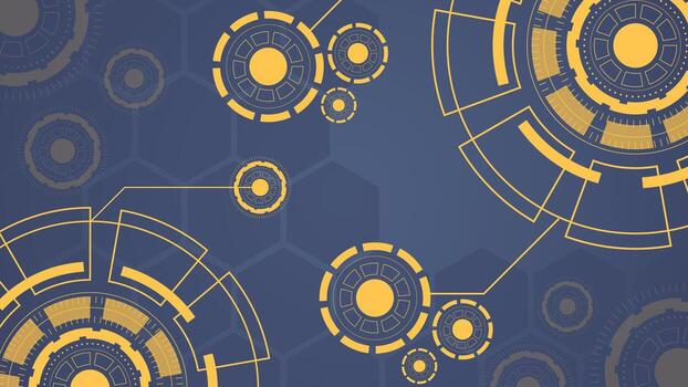 Modern futuristic cyber technology background featuring digital circuit patterns and abstract interface design, ideal for innovation themes, web templates and presentations vector