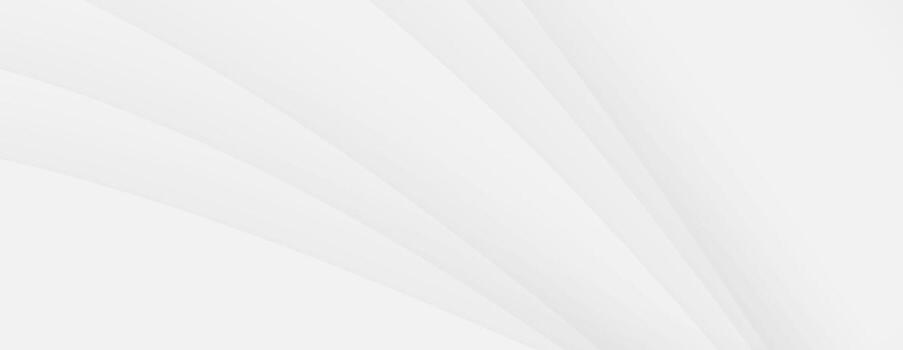Abstract white gray curved lines gradient background smooth minimalist vector