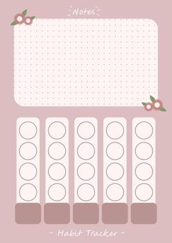 Clean and modern productivity tracker illustration art with minimal design. vector