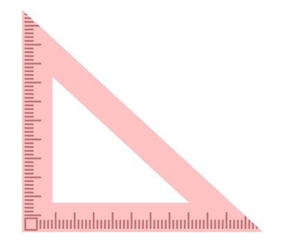 limpiar ilustración de un triángulo gobernante, Perfecto para matemáticas, geometría, redacción, ingeniería, colegio proyectos, y educativo diseño plantillas. vector