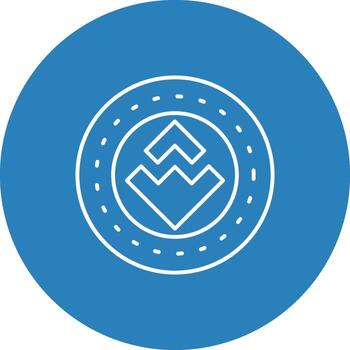 olas de cripto blockchain moneda vector