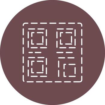 Qr Code of scan quick mobile vector