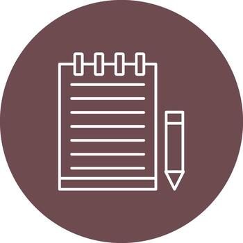 Notes of writing paper document vector