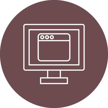 Web of Internet Browser Online vector