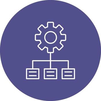 Hierarchy of organization structure flowchart vector